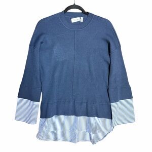 RD Style Navy Layered Knit Top